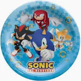 Sonic the Hedgehog Paper Lunch Plates, 9in, 8ctp