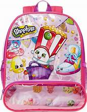 Shopkins 12 Inch Small  Backpack w/ Transparent Front Pocket New