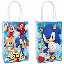 Sonic the Hedgehog Kraft Favor Bags product details