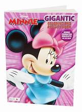 Minnie Mouse 192p Gigantic Coloring Book w Character Bracelets on Back 1pc