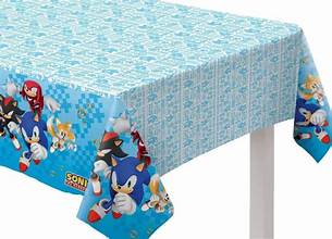 Sonic Birthday Decorations Table Cover