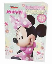 Minnie Mouse 192p Gigantic Coloring Book w Character Bracelets on Back - Flowers 1 pc