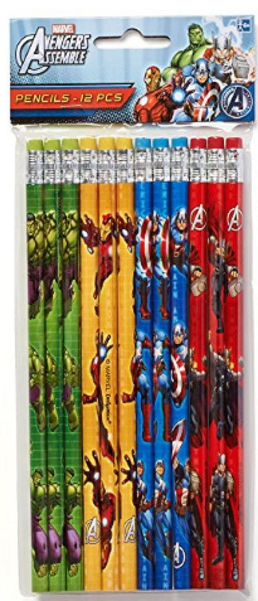 Pencils - Avengers Assemble - Wooden - 12pcs