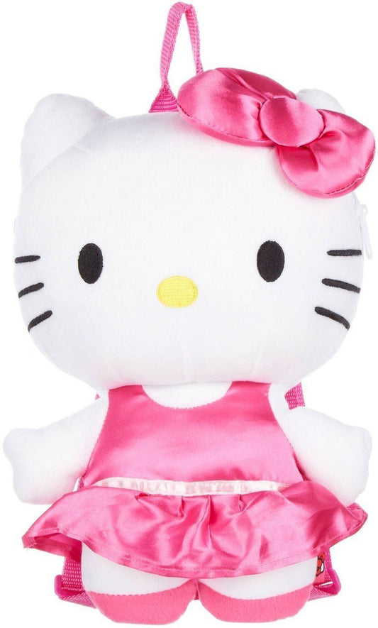 Hello Kitty 12" Plush Backpack Toy - Pink Dress