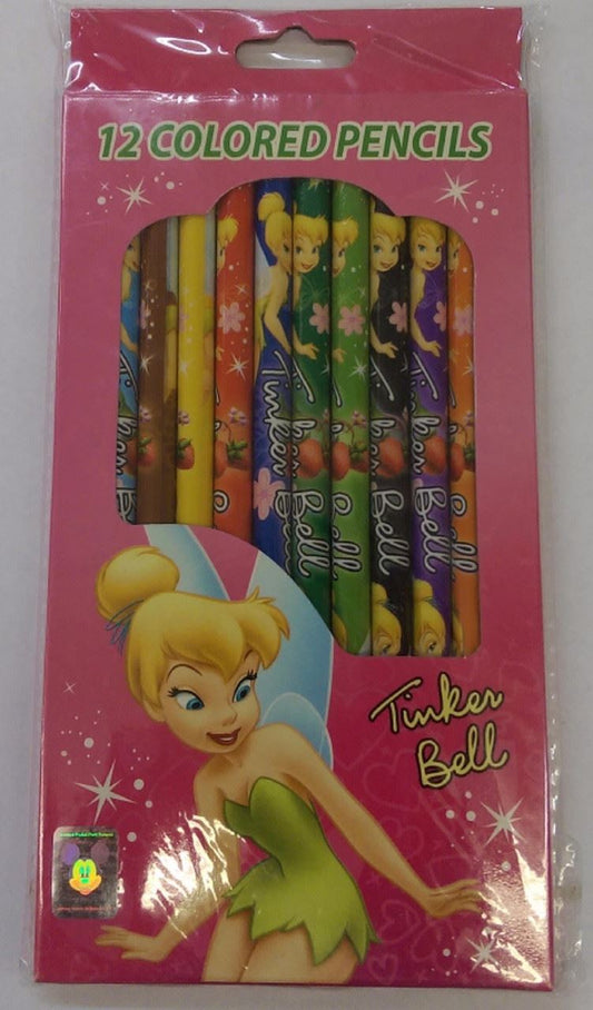 Tinkerbell 12pc. Wooden Colored Pencils