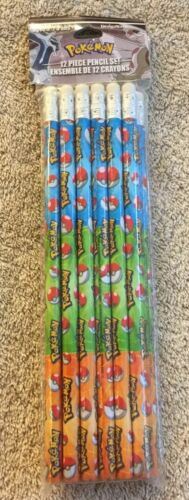 Pokemon Pack of 12 Wooden Pencils