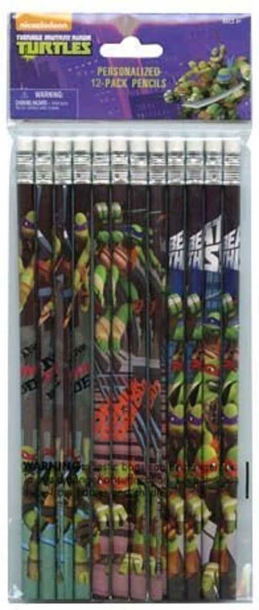 Teenage Mutant Ninja Turtles Brown Wooden Pencils Pack of 12