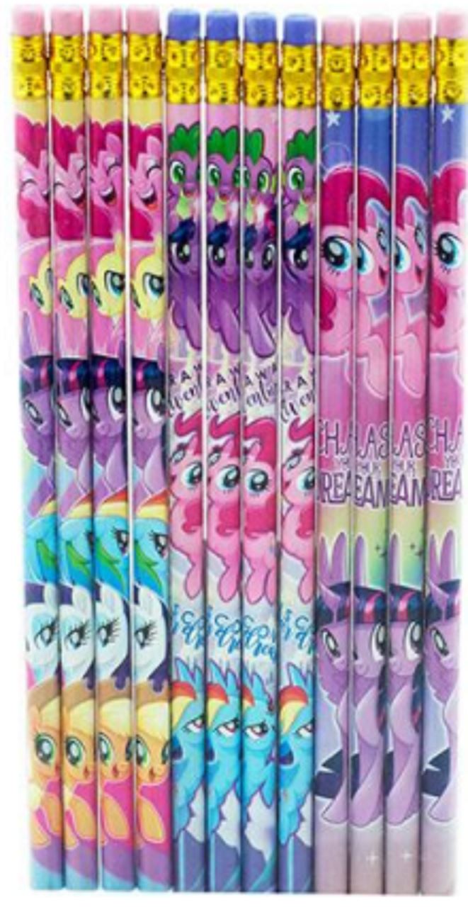 My Little Pony The Movie Wooden Pencils Pink/Green/Purple Pack of 12