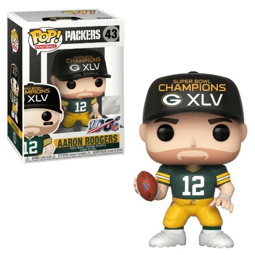 Aaron Rodgers Funko POP - NFL - Green Bay Packers - (SB Champions XLV) - Partytoyz Inc