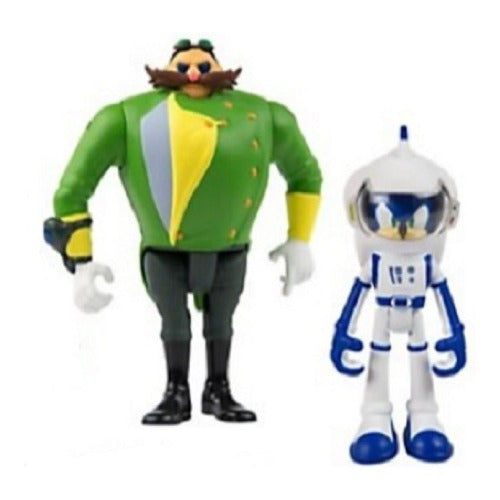 Action Figure Toy - Sonic Boom - Sonic + Parallel Universe Villain - Plastic 3 I - Partytoyz Inc