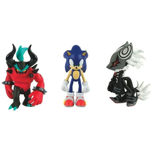 Action Figures - Sonic the Hedgehog - Infinite, Zavok, and Sonic with Accessory - Partytoyz Inc