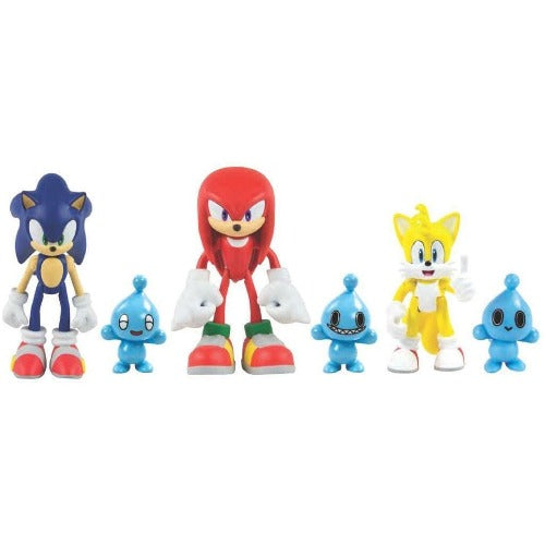 Action Figures - Sonic the Hedgehog - Sonic, Knuckles, Tails with Chao Pets - 3 - Partytoyz Inc