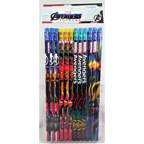 Avengers Wooden Pencils Pack of 12 - Partytoyz Inc