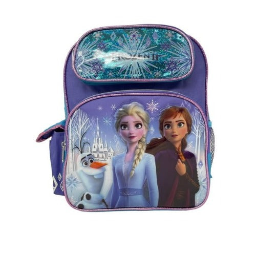 Backpack - Disney - Frozen 2 Elsa Olaf & Anna 12" - Partytoyz Inc