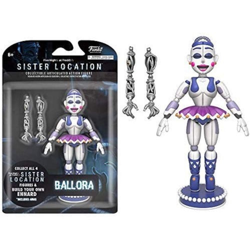 Ballora Action Figure - Five Nights at Freddys - Ennard BAF - Games - 5 Inch Art - Partytoyz Inc