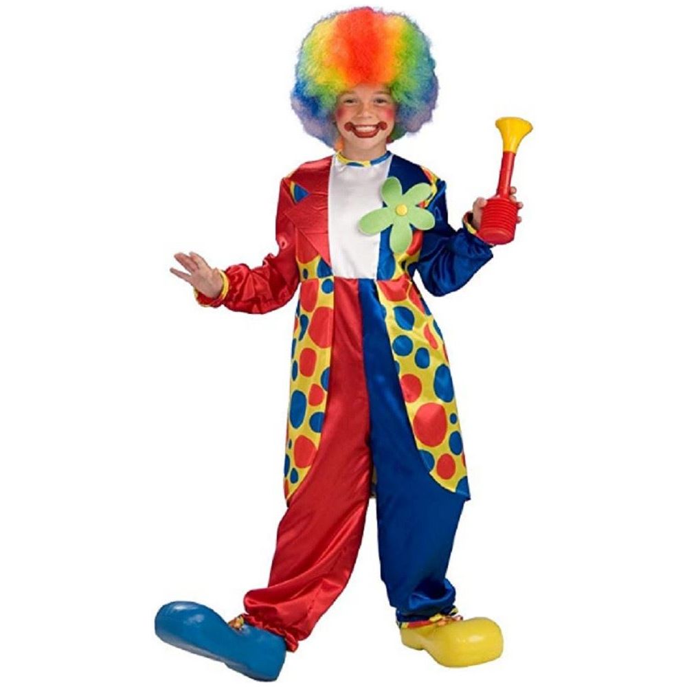 Costume - Clown - Bubbles the Clown - Kids - Size Large - Size 12-14 - Ages 8-10 - Partytoyz Inc