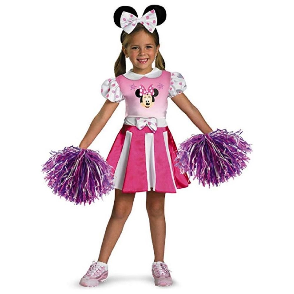 Costume - Mickey Mouse Clubhouse - Minnie Mouse Cheerleader - Kids - Size Medium - Partytoyz Inc