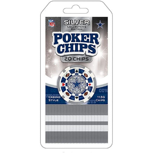 Dallas Cowboys Poker Chips 20 pc - Partytoyz Inc