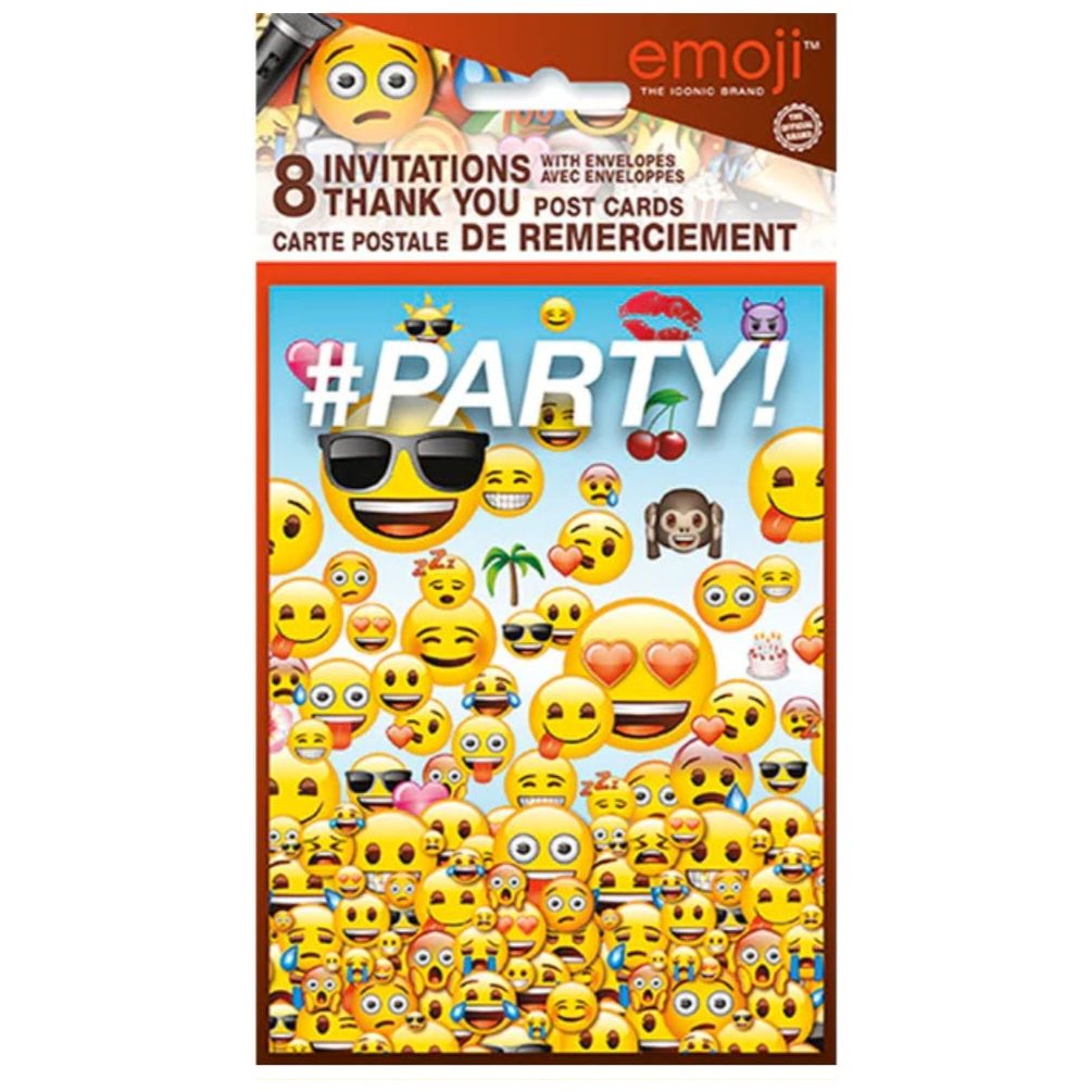 Emoji  Pack of 8 InvitationsPartytoyz Inc