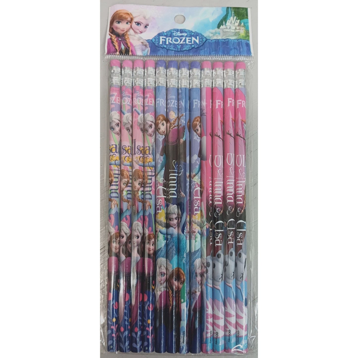 Frozen Wooden Pencils Pack of 12 - Partytoyz Inc