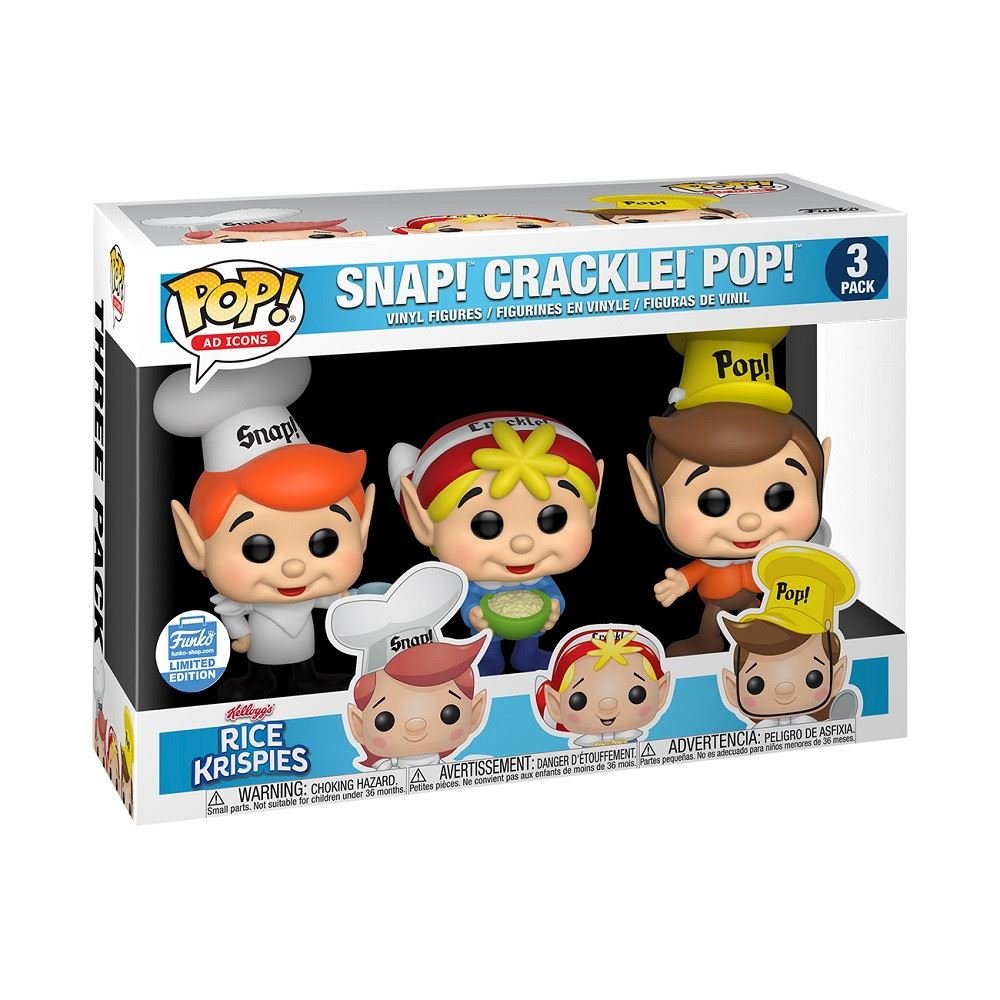 Funko POP - AD Icons - Rice Crispies - Snap Crackle and Pop - 3 Pack - Vinyl Col - Partytoyz Inc
