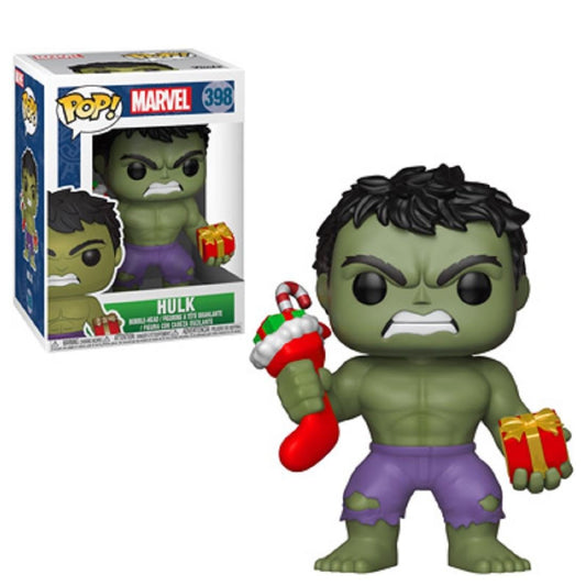 Funko POP - Marvel Holiday - Hulk - Vinyl Collectible Figure - w Stocking and Pl - Partytoyz Inc