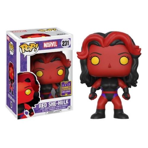 Funko Pop - Marvel - Red She Hulk - Vinyl Figure - 2017 Summer Convention Exclus - Partytoyz Inc