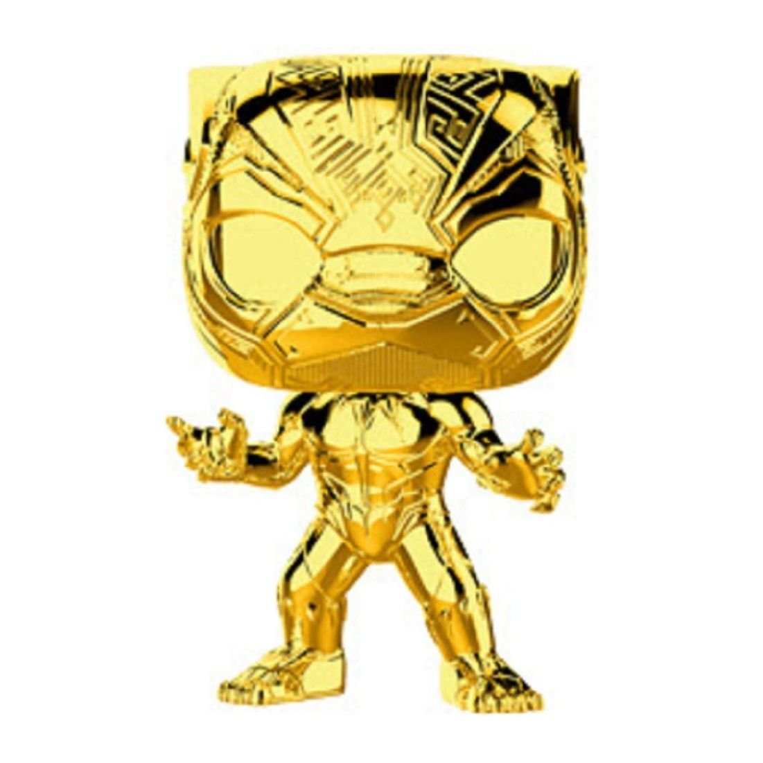 Funko Pop! Marvel Studios 10th Anniversary Black Panther (Chrome) Vinyl Figure # - Partytoyz Inc