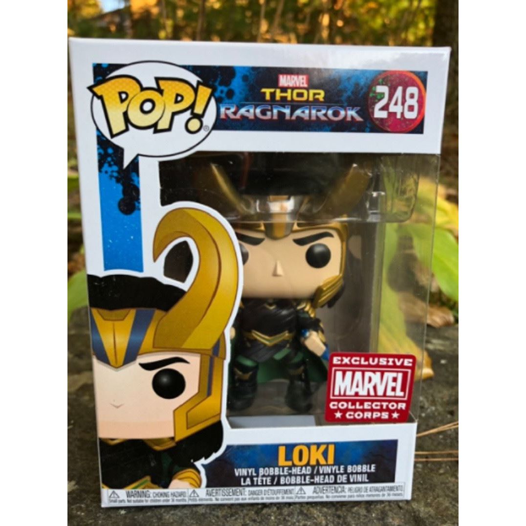 Funko Pop! marvel Thor Ragnarok Loki Vinyl Bobble-Head Figure #248 Exclusive Col - Partytoyz Inc