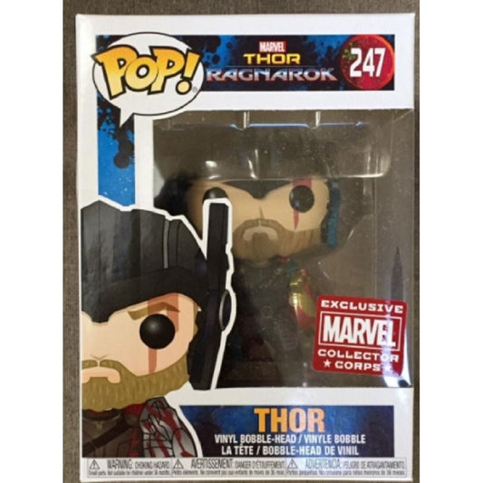 Funko Pop! Marvel Thor Ragnarok Thor Vinyl Bobble-Head Figure #247 Exclusive Col - Partytoyz Inc