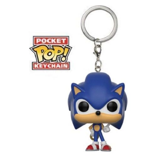 Funko Pop! Pocket Keychain Sonic The Hedgehog Sonic w/ Ring Vinyl Figure Keychai - Partytoyz Inc