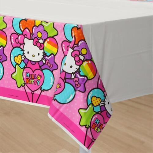 Hello Kitty Rainbow Plastic Tablecover 1 Per Package Birthday Party Supplies New - Partytoyz Inc