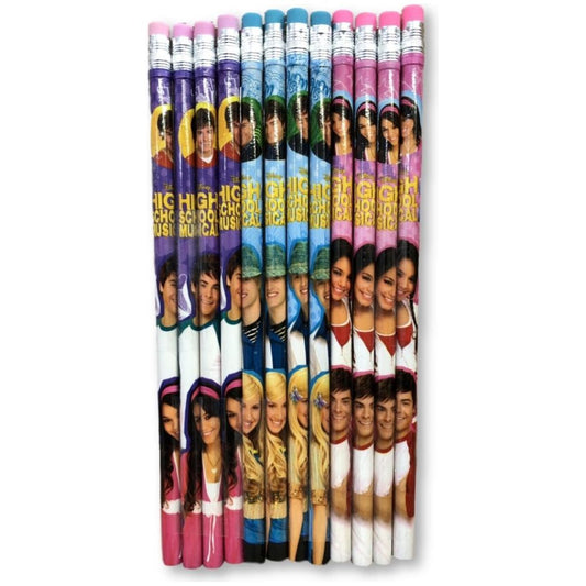 High School Musical 2 Pack of 12 Wooden Pencils - Partytoyz Inc