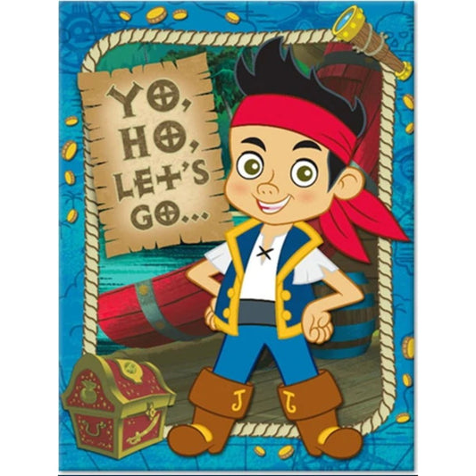 Jake and the Neverland Pirates Pack of 8 Invitations with Thank You Cards - Partytoyz Inc