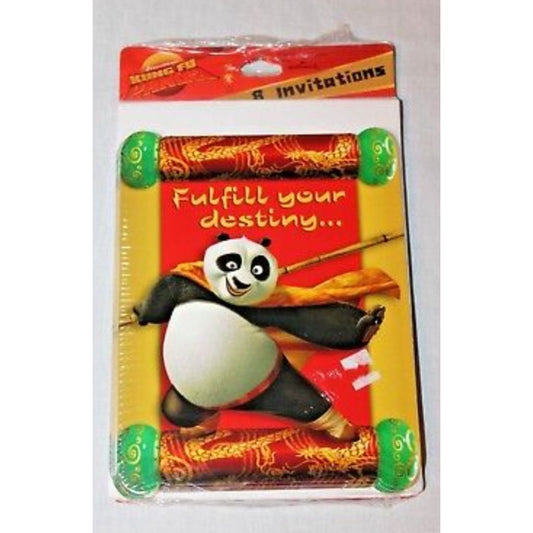 Kung Fu Panda Pack of 8 Invitations - Partytoyz Inc