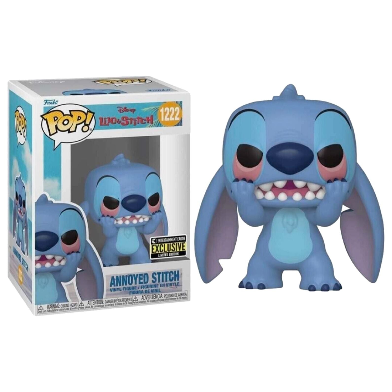 Lilo & Stitch Annoyed Stitch Pop! Vinyl Figure - Entertainment Earth Exclusive #1222 - Partytoyz Inc