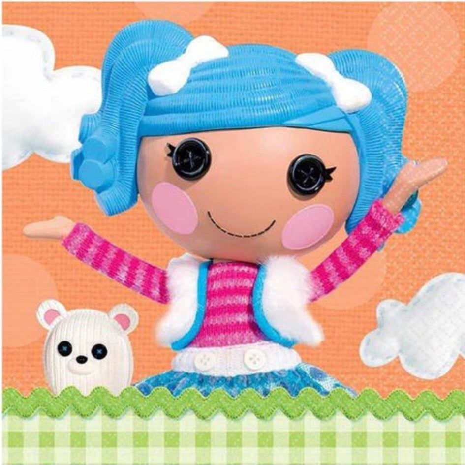 Napkins - Lalaloopsy - Small - Paper - 2Ply - 16ct - 10 X 10 in - Partytoyz Inc