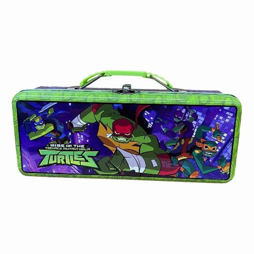 Ninja Turtles Tin Pencil Case With Clip - Partytoyz Inc