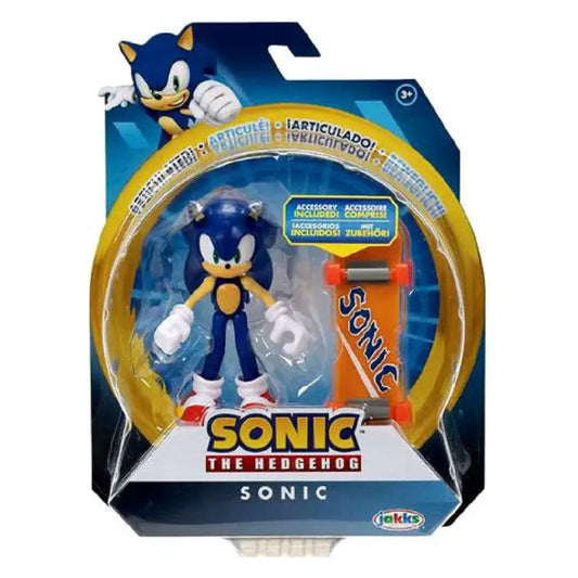 Sonic the Hedgehog 4-Inch Action Figures with Accessory Sonic with Skateboard - Partytoyz Inc