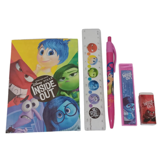 Stationery Set - Inside Out - Multicolored - 5pc Favor Set - Partytoyz Inc