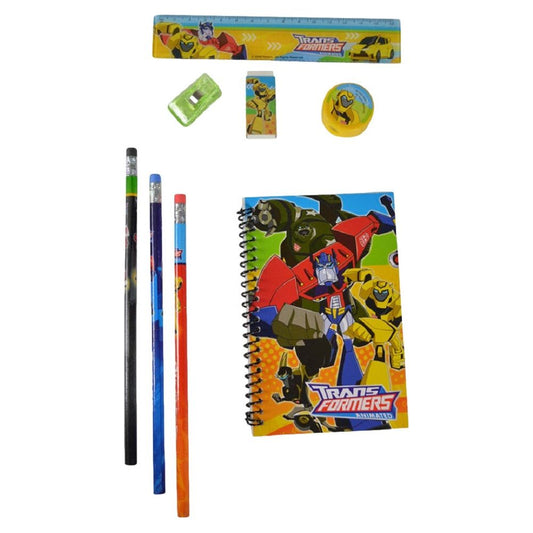 Stationery Set - Transformers - Yellow - 6pc Favor Set - Partytoyz Inc