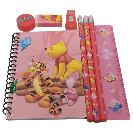 Stationery Set - Winnie the Pooh - Red - 6pc Favor Set - Partytoyz Inc