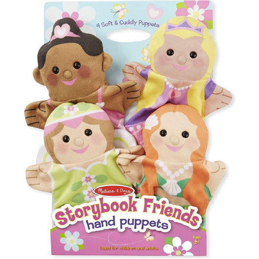 Storybook Friends Hand Puppets (Set of 4) - Princess, Fairy, Mermaid, and Baller - Partytoyz Inc