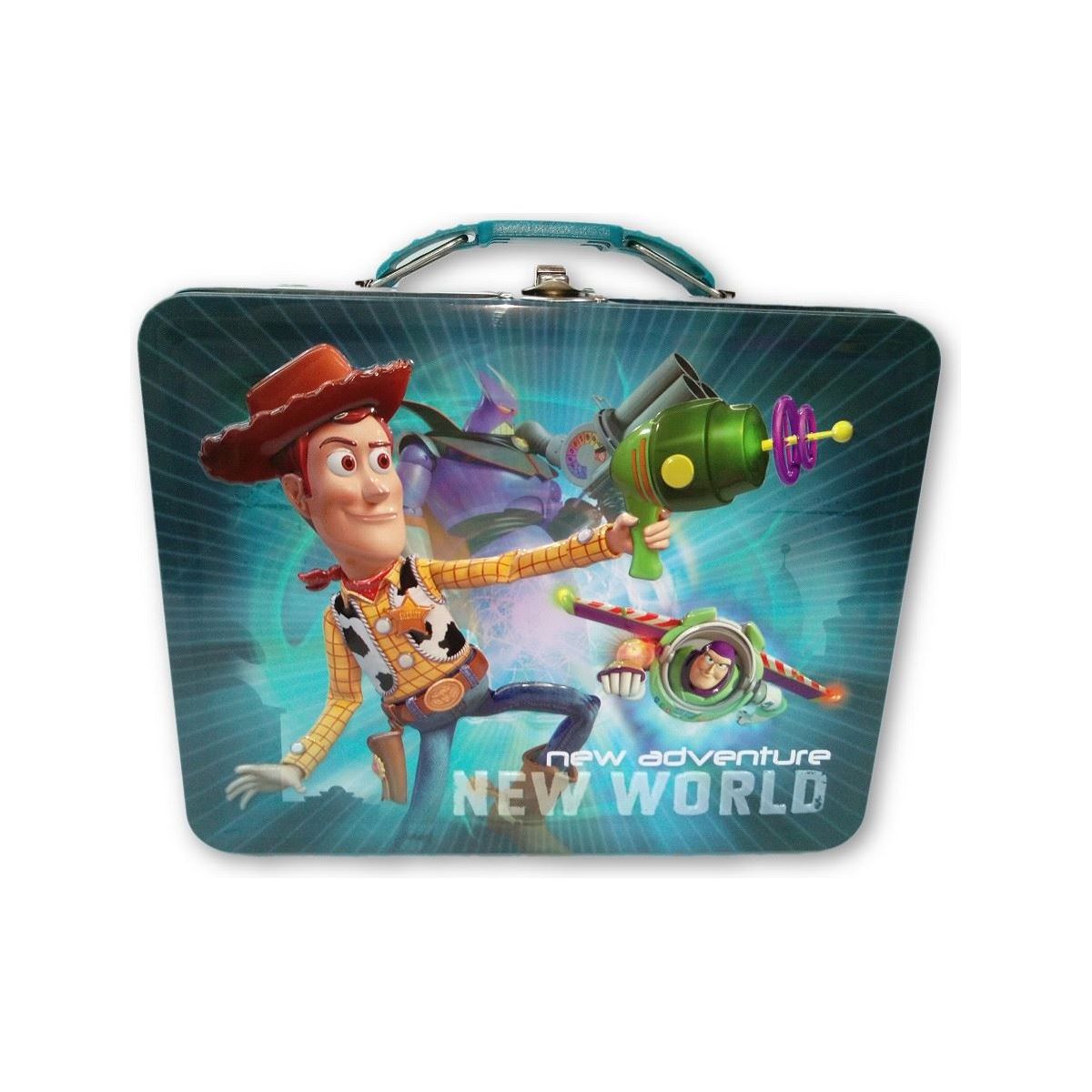 Toy Story Buzz Woody Jessie Square Tin Stationery or Small Lunch Box - "New Adve - Partytoyz Inc